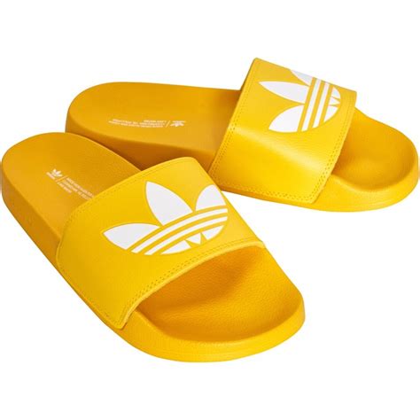 adidas geel slipper